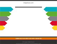 Tablet Screenshot of bidgebase.com